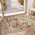 RELEANY Floral Nursery 2x3 Area Rugs Washable Print Boho Cute Carpet Non Slip by RELEANY