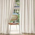 MIULEE Non-See-Through Privacy Linen Curtains 2 Panels, Light Filtering Window by MIULEE