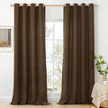 BGment Brown Linen Curtains 95 Inches Long by BGment