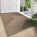 Front Door Mat 31''x47'', Non Slip Absorbent Dirt Resist Washable Low-Profile by QiCaiJia