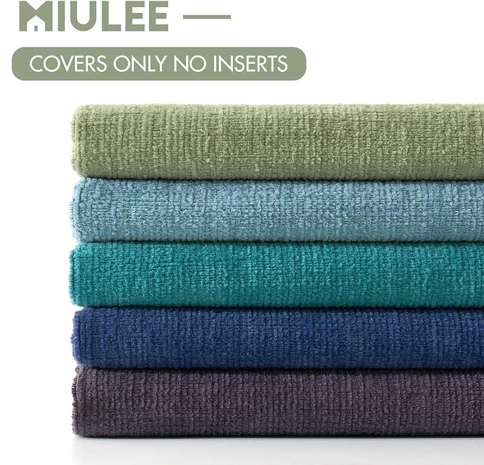 MIULEE Sage Green Couch Pillow Covers 16x16 Inch - Image 8