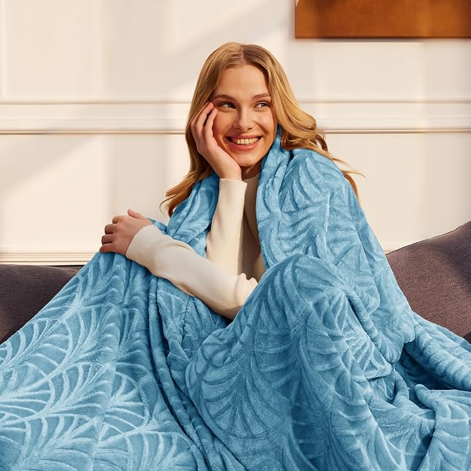 Whale Flotilla Flannel Fleece Queen Size Blanket - Image 2