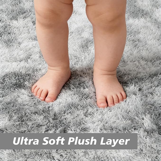 Ultra Soft Fluffy Area Rugs for Bedroom Living Room 10x14, Nursery Rug - Image 2