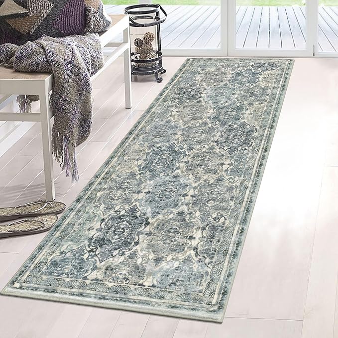 Vaukki Hallway Runner Rug, Vintage Shaggy Soft Laundry Rug Runner, Non Slip - Image 8