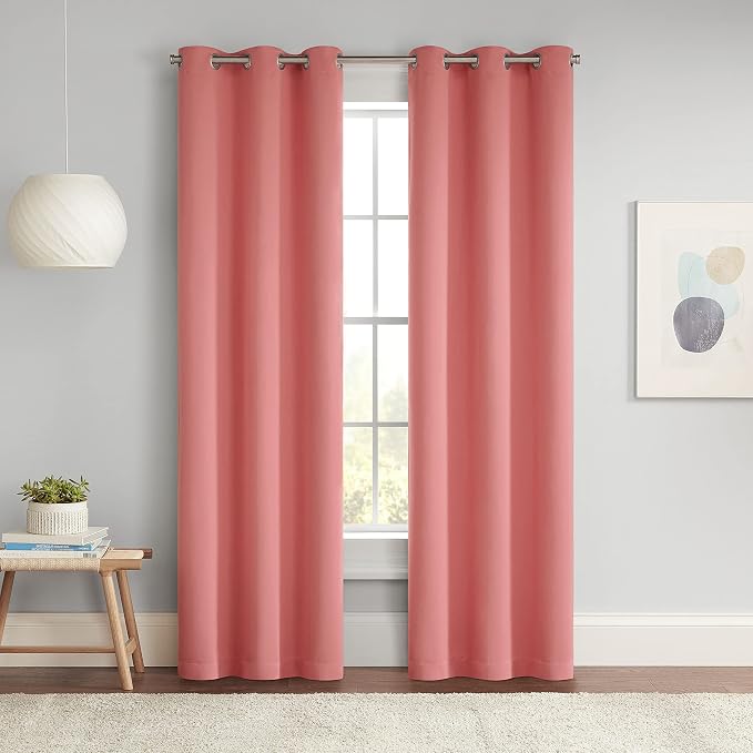 Eclipse Darrell Modern Blackout Thermal Grommet Window Curtains by EclipseCurtains