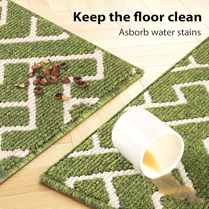 hicorfe Dirt Trapper Indoor Doormat, Non Slip Backing Washable Door Mats - Image 4