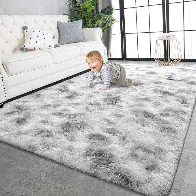 TWINNIS Super Soft Shaggy Rugs Fluffy Carpets 9x11 Feet, Indoor Modern Plush by TWINNIS
