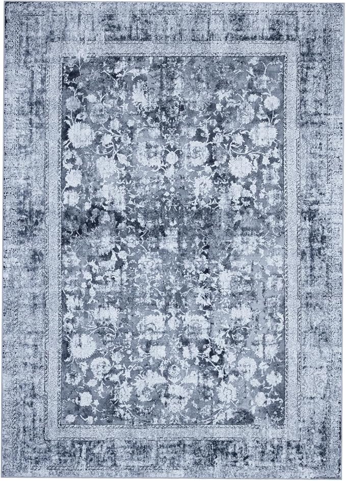 Area Rug 6×9, Large Vintage Boho Rug, Ultra-Soft Low Pile, Non Slip, Stain - Image 3