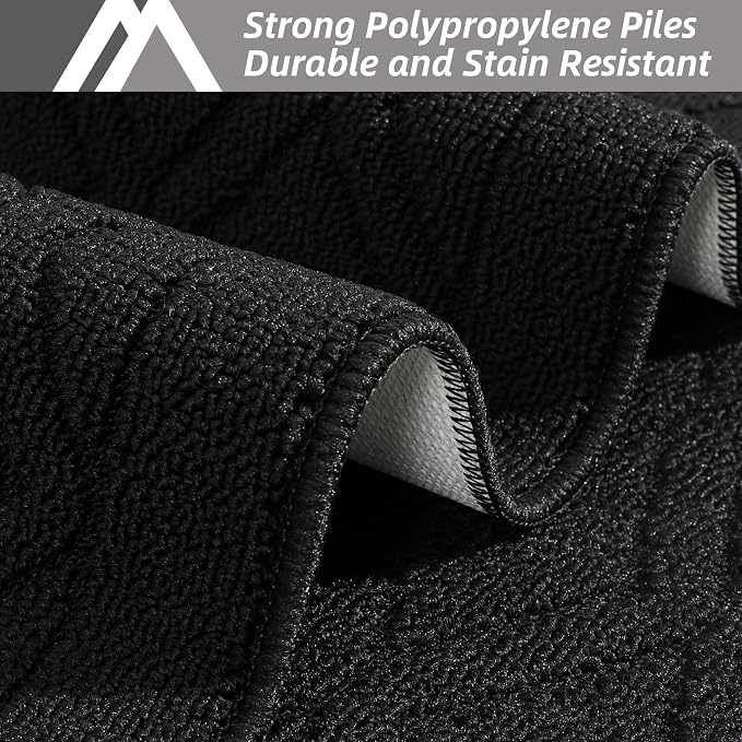 COSY HOMEER 48x20 Inch/30X20 Inch Kitchen Rug Mats Made of 100% Polypropylene 2 - Image 2