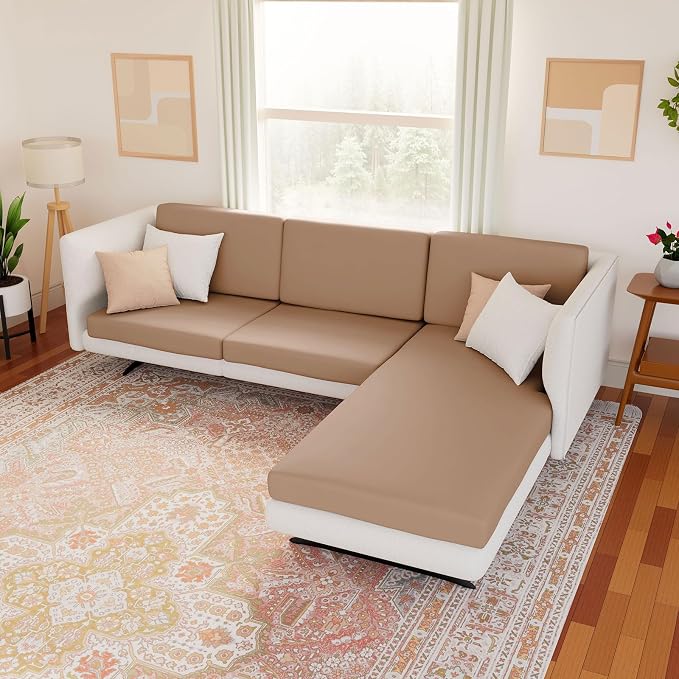hyha Waterproof Couch Cushion Covers, Sectional Sofa Slipcovers Washable - Image 2
