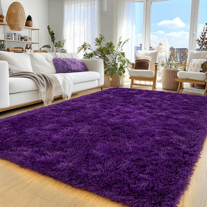 Area Rug for Living Room 6x9, Ultra Soft Shaggy Area Rugs for Bedroom, Upgrade - Image 3