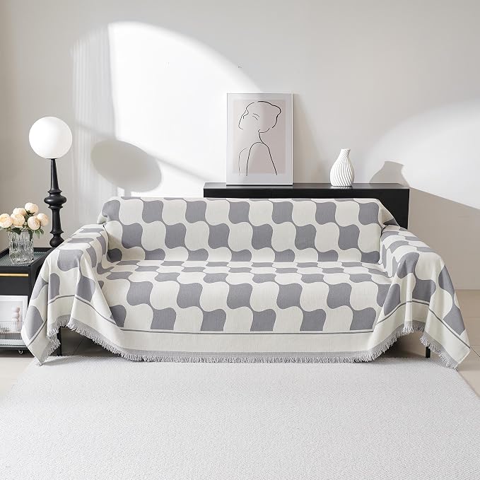 MEETSKY Oversized Couch Cover for Dogs Washable, Jacquard Couch Covers for 3 by MEETSKY