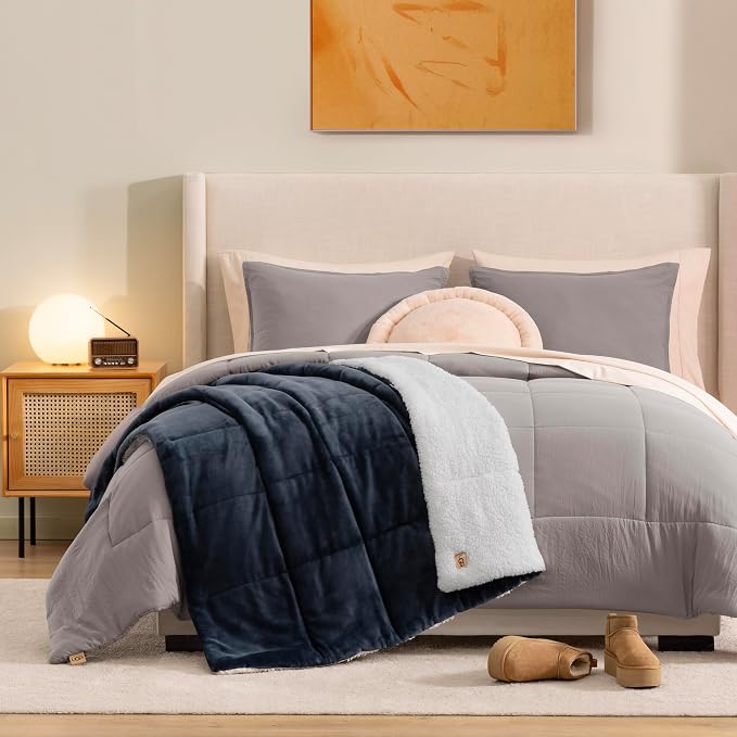 UGG Nita Throw Blanket for Couch, Reversible Plush Throw for Couch or Bed - Image 3