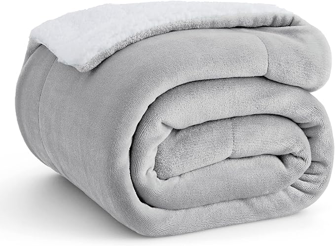 Bedsure GentleSoft Sherpa Fleece Throw Blanket by BEDSURE