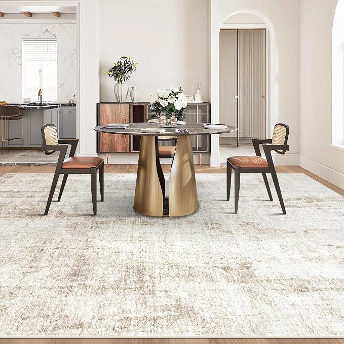 9x12 Area Rug for Living Room: Washable Abstract Soft Rugs Non Slip Modern - Image 5