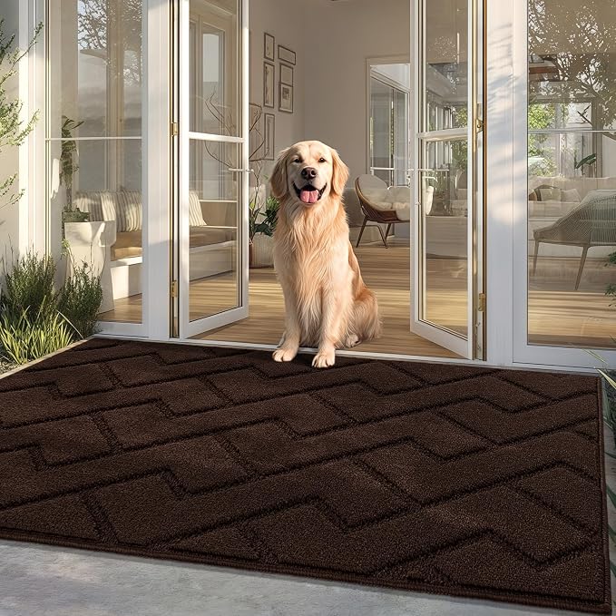 hicorfe Front Door Mat Outside Entrance, Stain and Fade Resistant, Non Slip by Hicorfe