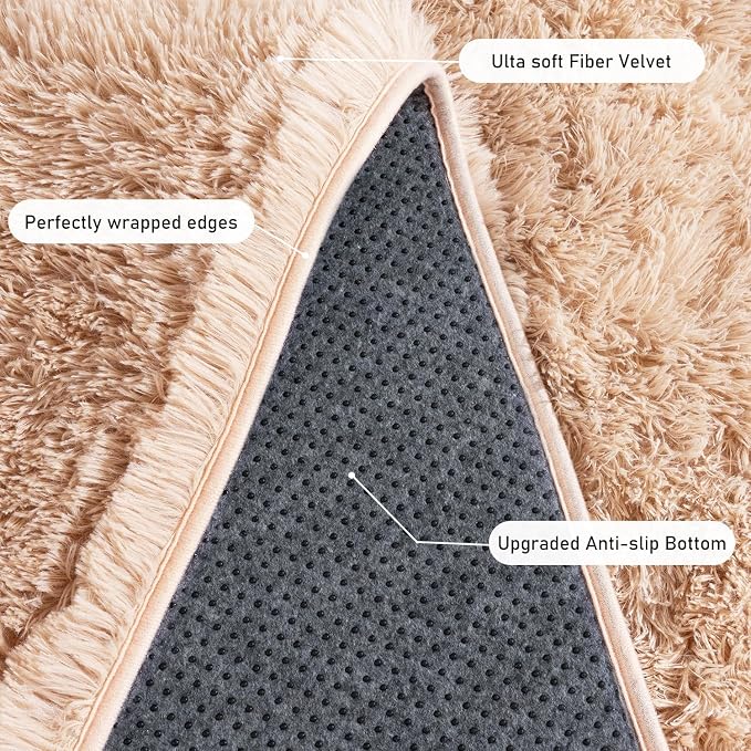 Runner Rugs for Bedroom 2x6 Rug Runners for Hallways Non Slip Soft Shag Bedside - Image 5
