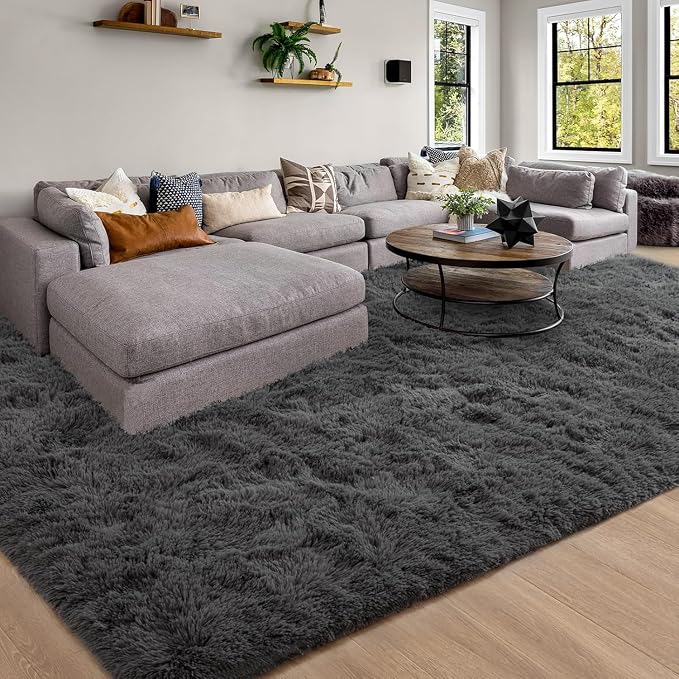 Merelax Soft Modern Indoor Large Shaggy Rug - Image 3
