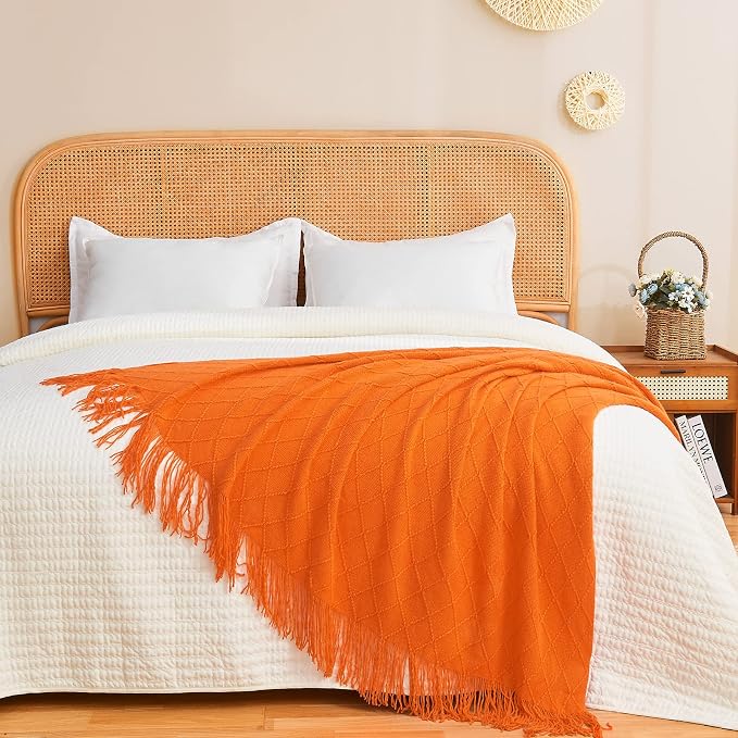 inhand Fall Throw Blanket Burnt Orange - Image 6