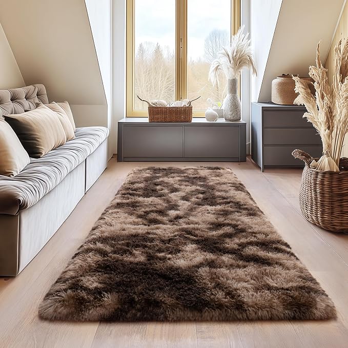 Fluffy Area Rugs for Living Room, Soft Shaggy Carpets for Living Room, Upgrade - Image 3