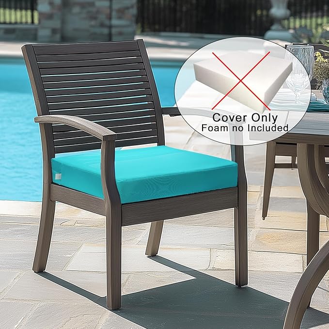 NettyPro Patio Chair Seat Cushion Covers Set 4, Waterproof Outdoor Furniture - Image 7
