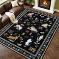 5x7 Area Rugs Living Room Rug: Vintage Washable Rug Floral Soft Carpet Indoor by EXPEDIX