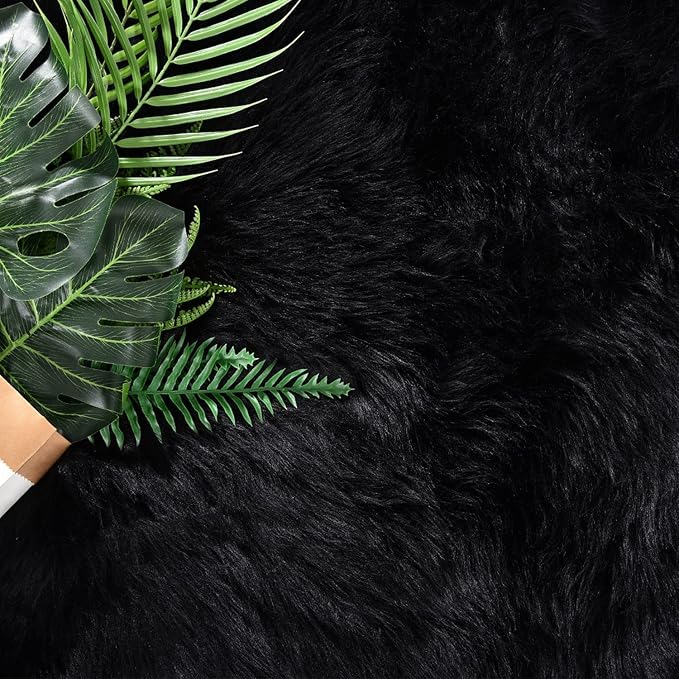 Latepis Shag Rug 6x9, Faux Fur Sheepskin Rug - Image 6