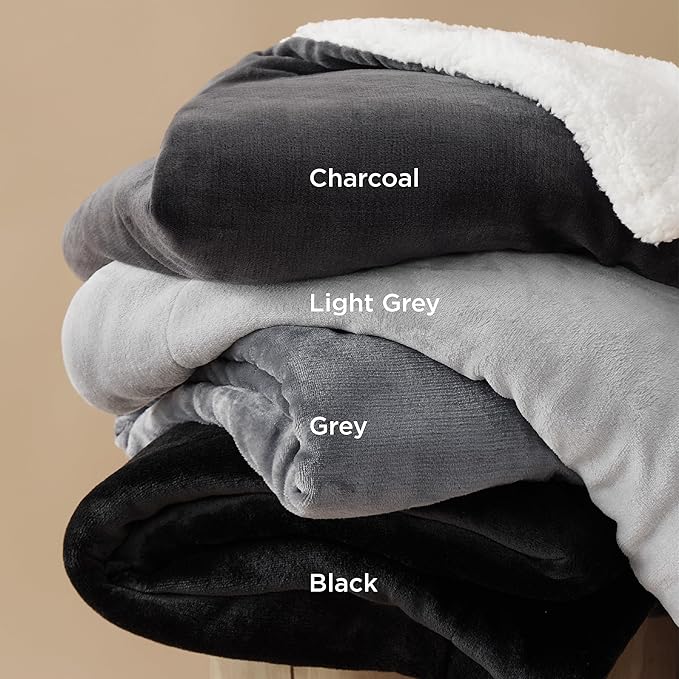 Bedsure GentleSoft Sherpa Fleece Blankets King Size - Image 5