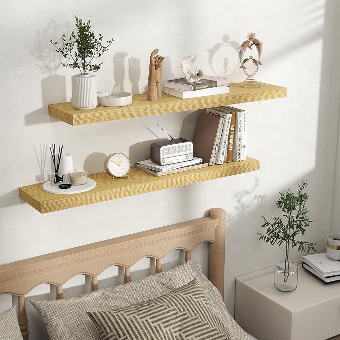 Fun Memories Rustic Wood Floating Shelves - Image 5