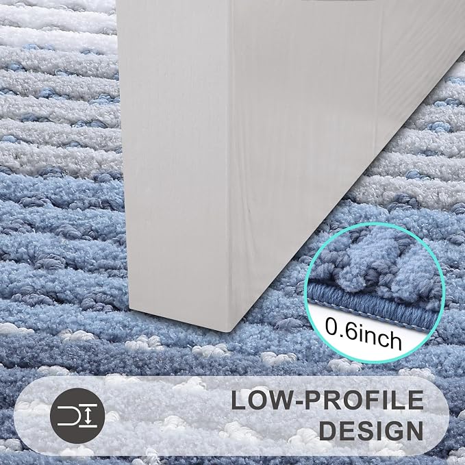 Kitinjoy Indoor Outdoor Door Mat, 48x32 Non-Slip Absorbent Dirt Trapper - Image 4