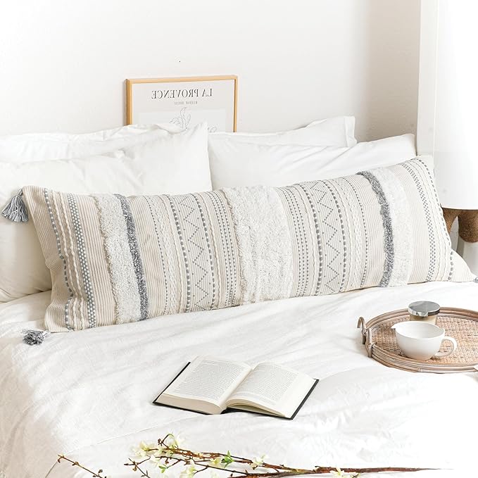 BlissBlush 20X54 Oversized Large Lumbar Pillow Cover - Image 5