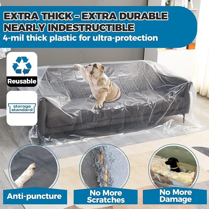 Plastic Furniture Covers for Moving - Image 4