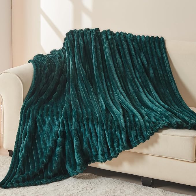 NEWCOSPLAY Super Soft Throw Blanket Dark Teal Premium Silky Flannel Fleece 3D - Image 3