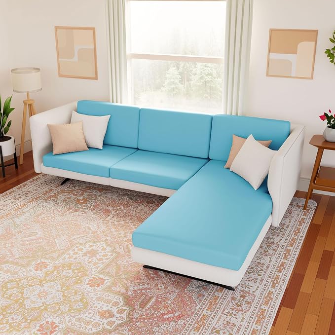 hyha Waterproof Couch Cushion Covers, Stretch Sofa Couch Seat Slipcover - Image 8