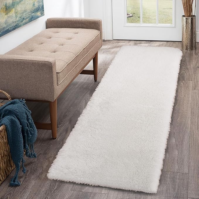 CAROMIO Runner Rug for Bedroom Living Room 2x6 Feet, Shag Fluffy Area Rugs Soft by CAROMIO