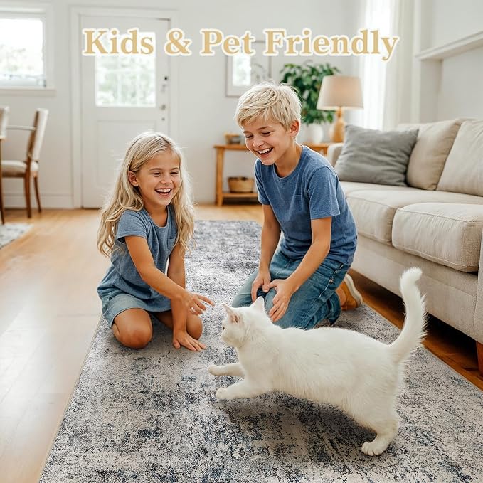 4x10 Washable Hallway Runner Rug - Image 5