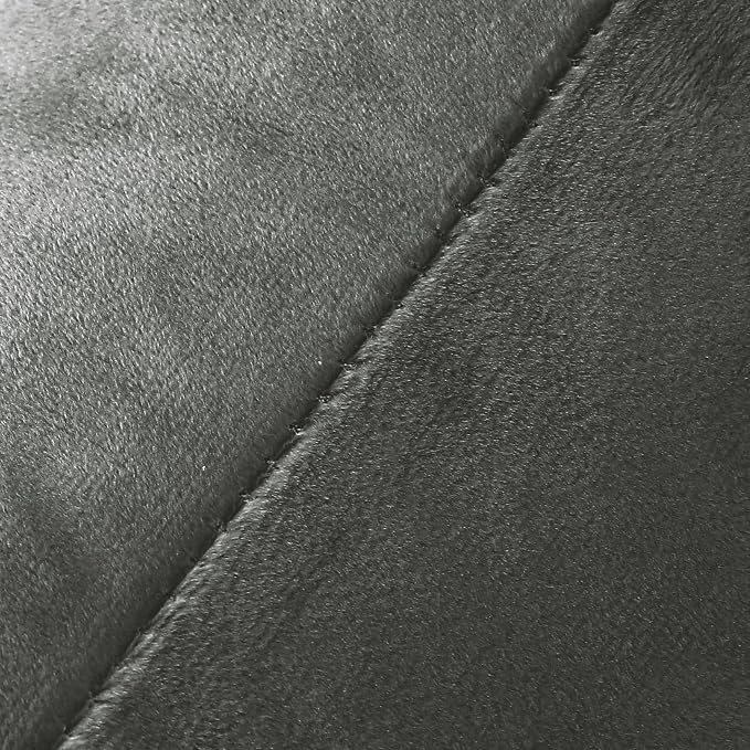 NiNi ALL Decorative Throw Pillow Covers Velvet 22x22 Inch Dark Grey Pack of 2 - Image 5