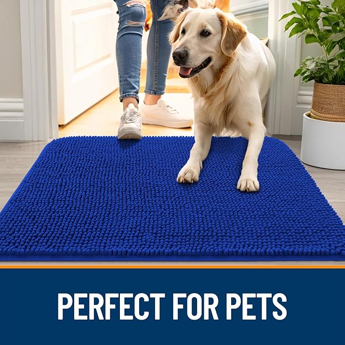 OLANLY Dog Door Mat for Muddy Paws 45x27, Absorbs Moisture and Dirt, Absorbent - Image 6