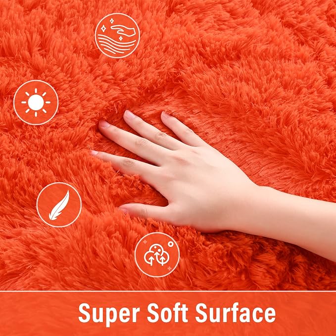 Merelax Soft Fluffy Rugs for Bedroom Living Room, 2x6 Hallway Runner Rugs - Image 5