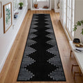 Seavish Hallway Runner Rug 2x8 Black Kitchen Runner Rugs Non Slip Washable Low by Seavish