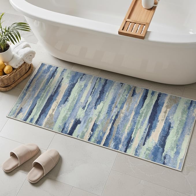 GENIMO 2X5 Washable Modern Runner Rug - Image 3