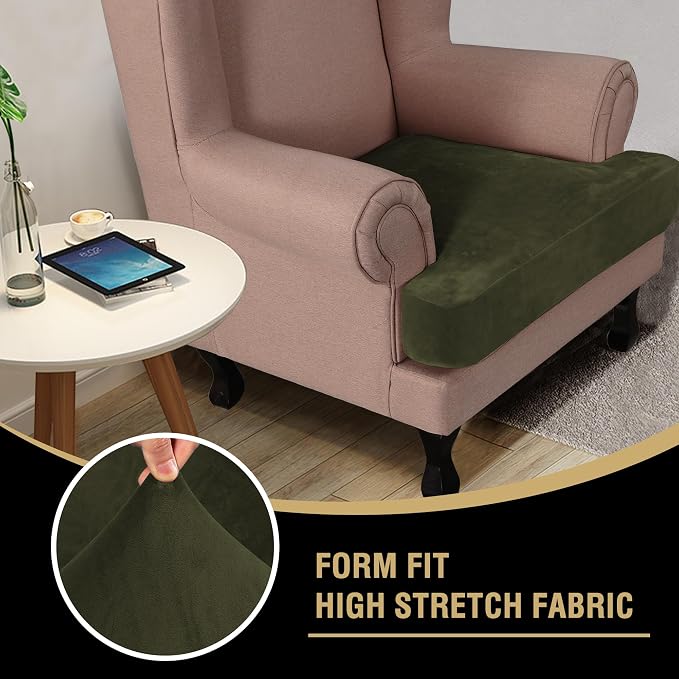 H.VERSAILTEX Stretch Velvet T Cushion Chair Covers - Image 6