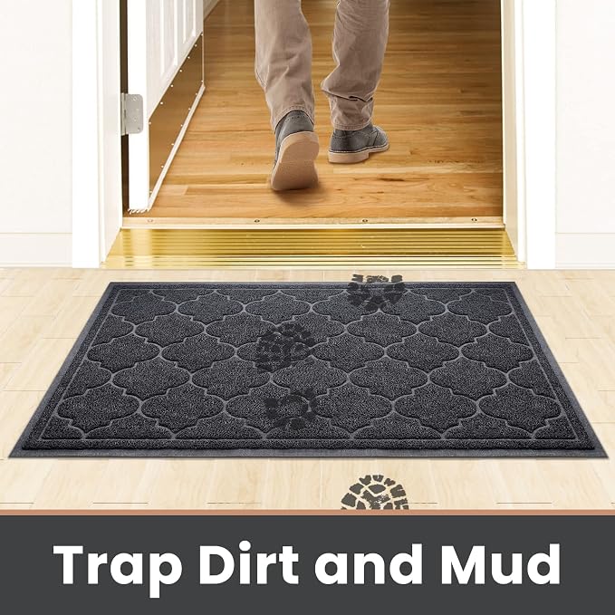 LuxStep Door Mat Large Indoor Outdoor Doormat, Non-Slip Low-Profile Design - Image 2