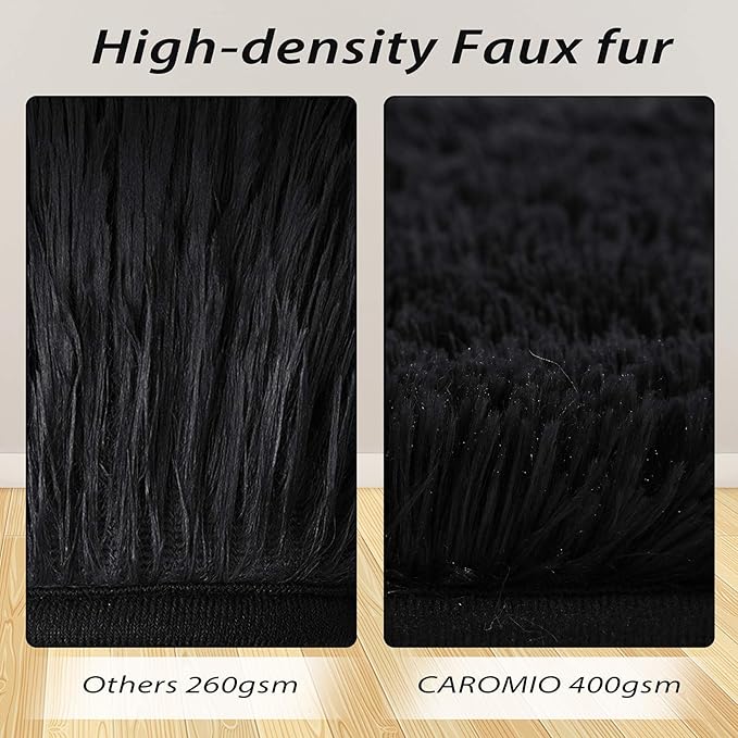 CAROMIO Shag Rug 6' x 9' Modern Indoor Plush Shaggy Area Rugs, Soft and Comfy - Image 3