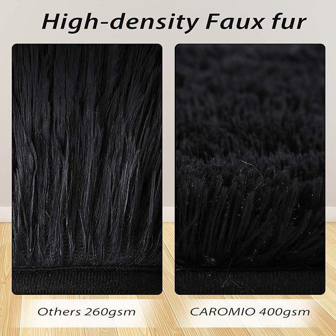 CAROMIO Runner Rug for Bedroom Living Room 2x6 Feet, Shag Fluffy Area Rugs Soft - Image 2