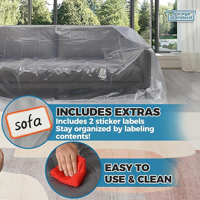 Plastic Furniture Covers for Moving - Image 5