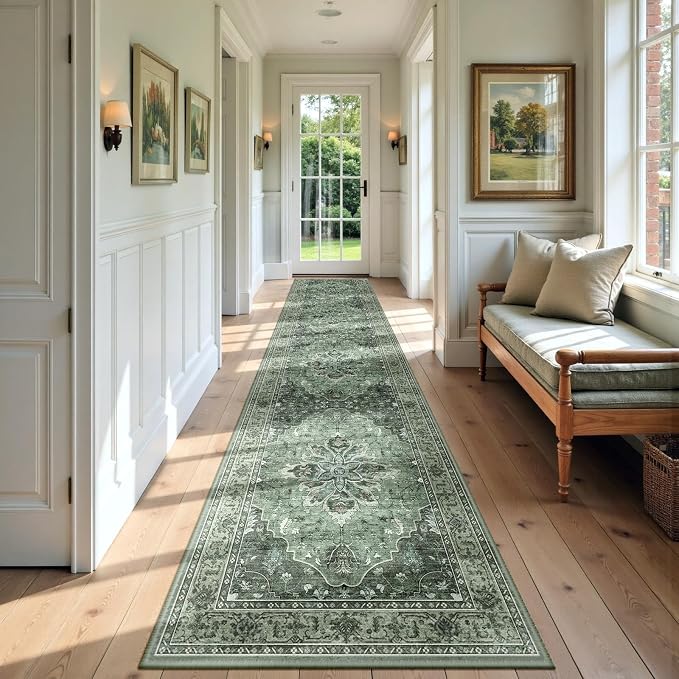 RELEANY Area Rugs 3'x9' Runner Rug Non Slip Washable - Image 2