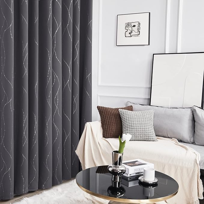 Deconovo Grey Blackout Curtains - Image 5