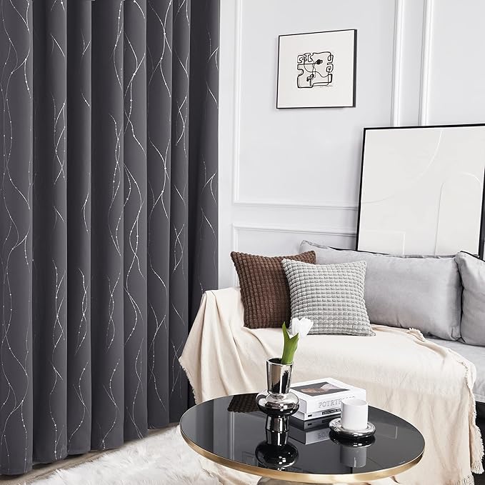 Deconovo Gray Curtains for Living Room, Protect Pravicy Thermal Insulated - Image 9