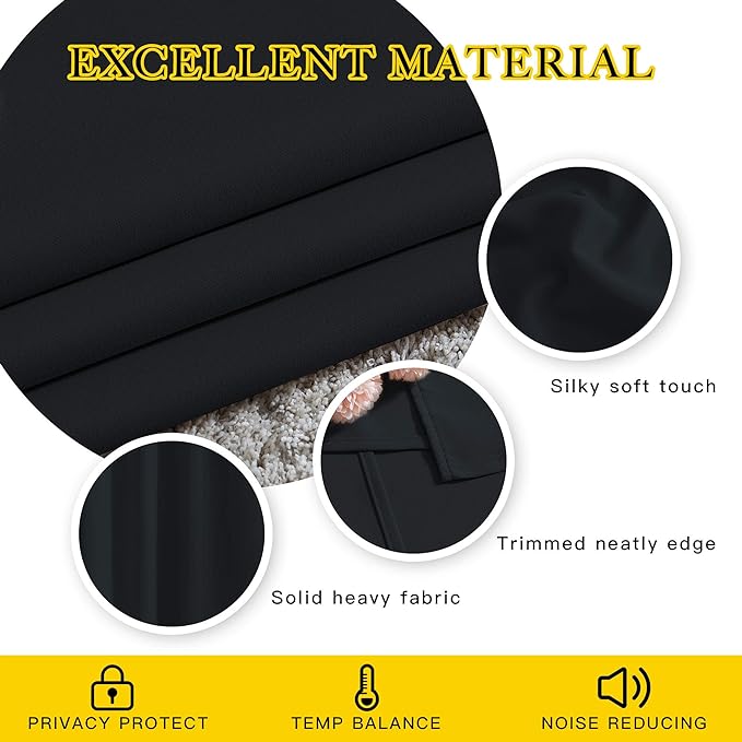 NICETOWN Black Out Curtain Panels - Image 5
